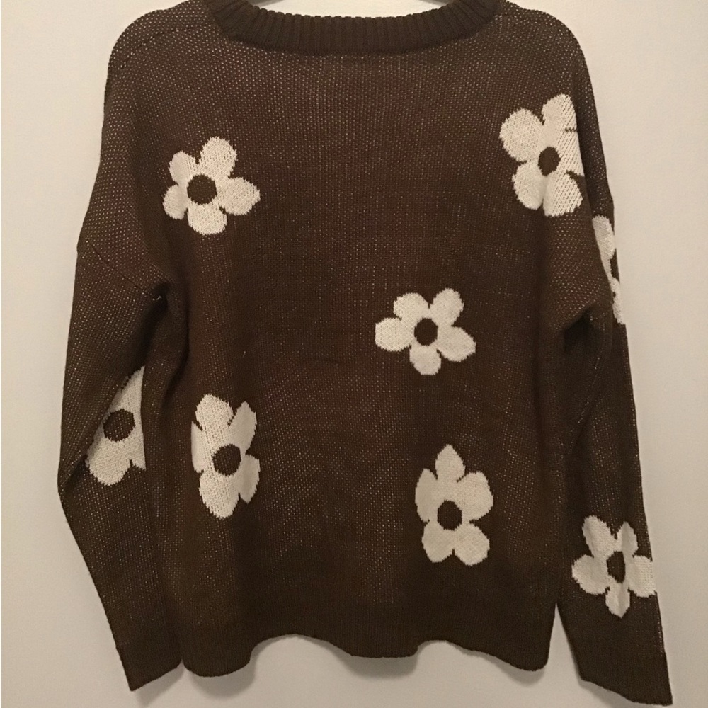 Just Polly Brown Sweater